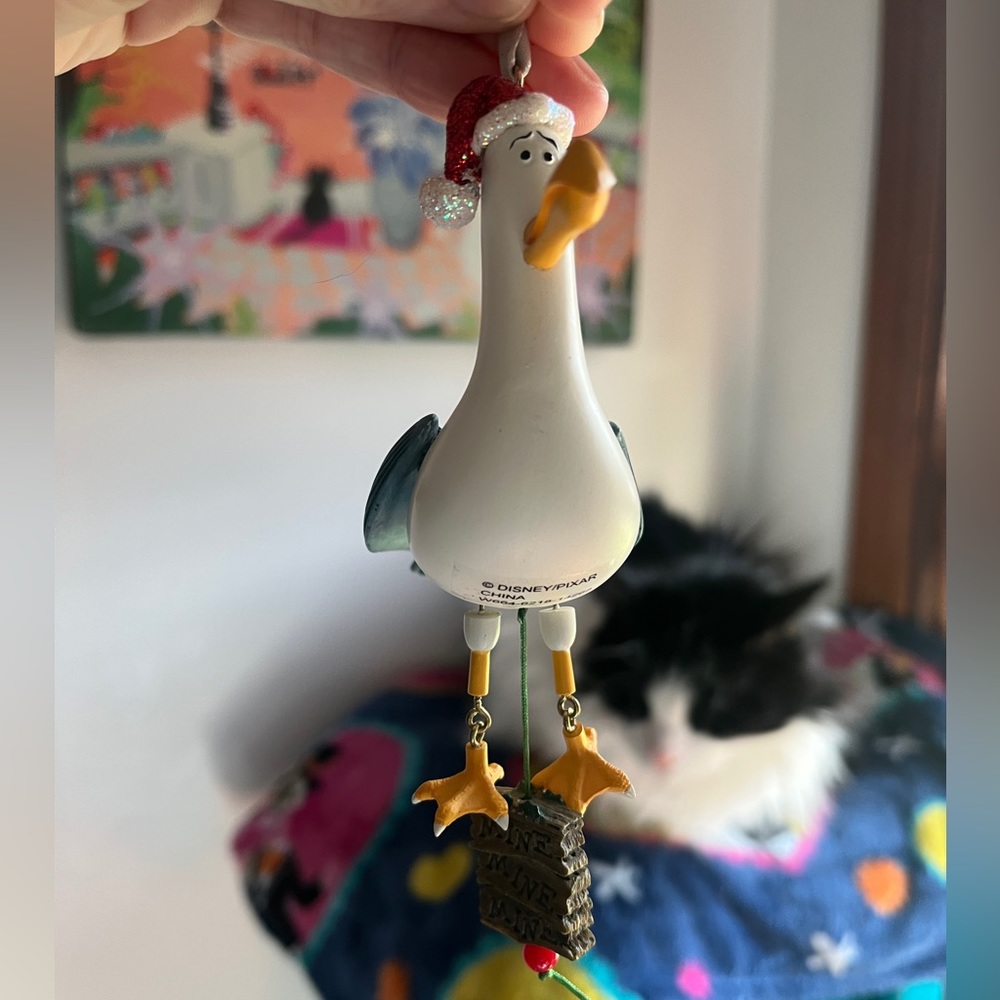 “Mine” Seagull Finding Nemo Ornament